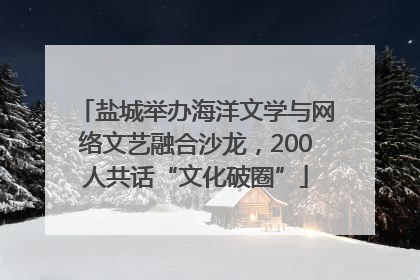 盐城举办海洋文学与网络文艺融合沙龙，200人共话“文化破圈”